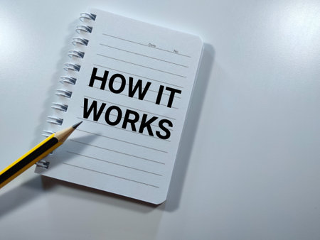 Text TUTORIALS on color note paper with paper clips on black background.
