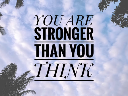 Text YOUR ARE LIVING YOUR STORY with nature background.Motivation quote.の写真素材