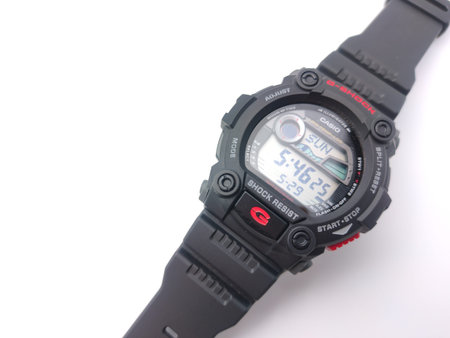 Malaysia,30 May 2022 : Casio Men's G7900-1 G-Shock isolated on white background.