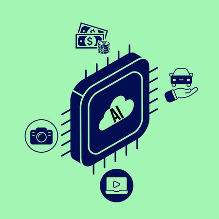 Illustration of a microchip AI is a tool that can increase productivity and can help make more...
