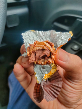 Handful of happiness. This chocolate is a total mood booster.