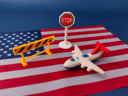 This image represents travel restrictions or advisories related to the United States.