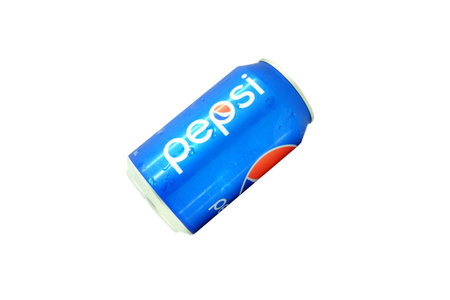 KUALA LUMPUR, MALAYSIA - September 14, 2015. 330ml Pepsi Bottle Can Isolated On White Background....