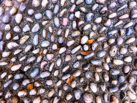 Pattern and texture. Reflexology stones. Gravy design wall and floor concept. Abstract and art concept.の写真素材