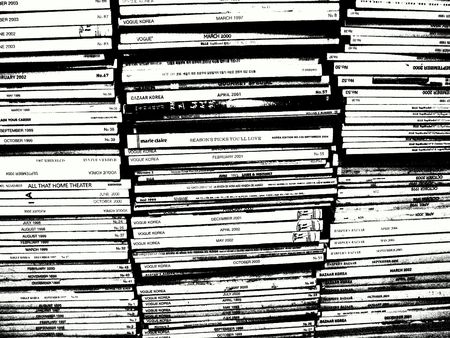 bunch of magazinesの写真素材