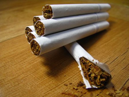tobacco and cigarettesの写真素材