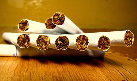 tobacco and cigarettesの写真素材