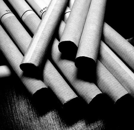 bunch of cigarettesの写真素材
