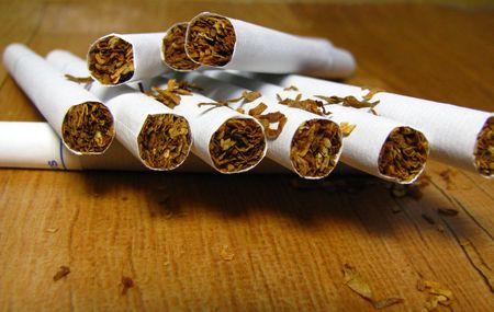 cigarette constructionの写真素材