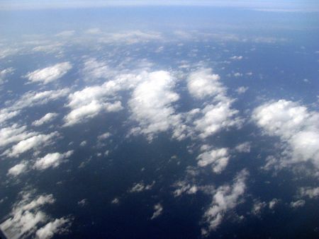 view from the airplaneの写真素材