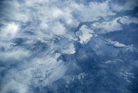 horizon in the backgroundの写真素材