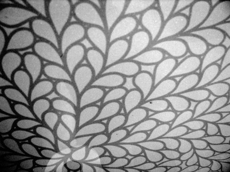 decorative shape with raindropsの写真素材