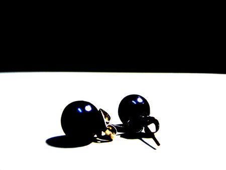 pearl earringsの写真素材