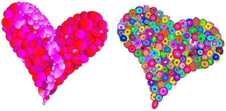 Set of hearts, love concept.のイラスト素材