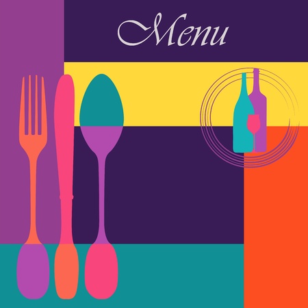 Menu card design template,copy spaceのイラスト素材