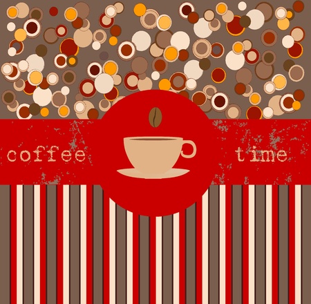 Coffee time, design template,copy spaceのイラスト素材