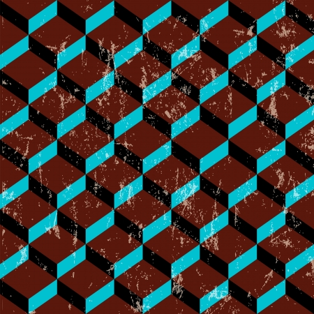retro abstract geometric pattern background, vintage styleのイラスト素材