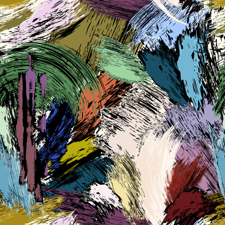 abstract background composition, with paint strokes, seamlessのイラスト素材