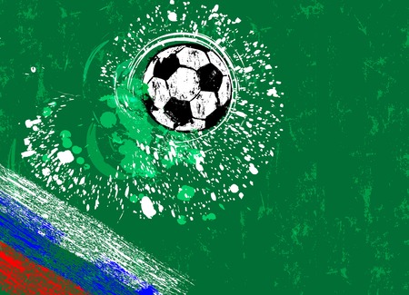 Soccer / football, design template, free copy space, with soccer ball.のイラスト素材