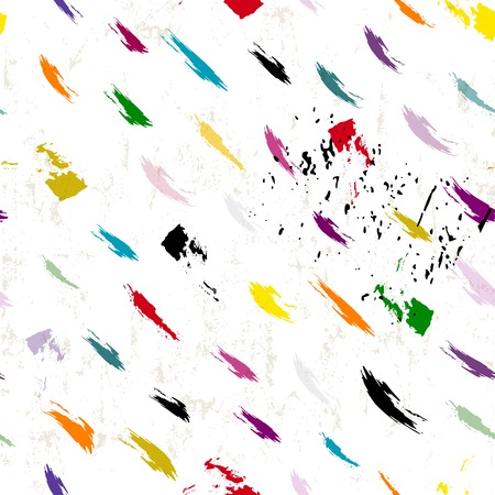 seamless abstract background pattern, with paint strokes and splashesのイラスト素材