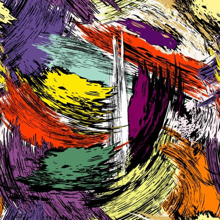 abstract background composition, with paint strokes and splashes, seamlessのイラスト素材