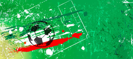 soccer, football, design template, great soccer event, free copy space, grungyのイラスト素材