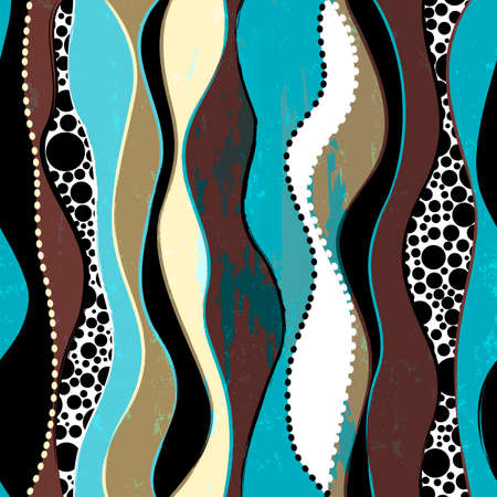 abstract pattern background, with circles, waves, paint strokes and splashes, grungyのイラスト素材