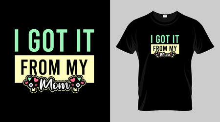 International mother's day t-shirt design, typography vector t-shirt, mother's day vector t-shirtのイラスト素材