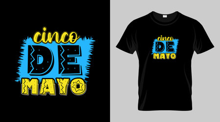 Cinco de mayo festival t-shirt design, mexican festival vector t-shirt designのイラスト素材