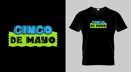 Cinco de mayo festival t-shirt design, mexican festival vector t-shirt designのイラスト素材
