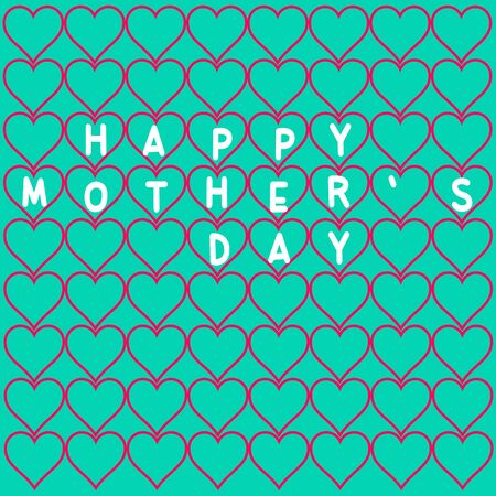 Mothers day pattern.patters for mother.heart shape pattern.vector.background.illustration.pink heart.gift card.のイラスト素材