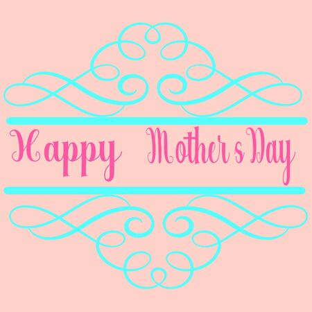 Mothers day floral elements. colorful floral elements vector.background.Gift card. gift for mother.のイラスト素材
