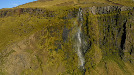 Aerial view view Iceland Europe Beautiful natural
