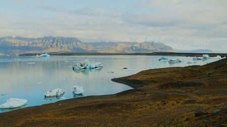 Colorful Landscapes of Iceland Beautiful sunrise scene