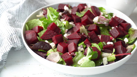 Healthy vegetable salad of fresh tomato Salad with tuna