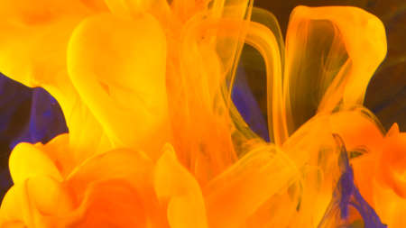 Motion Color drop in water,Ink swirling in ,Colorful ink abstractionの写真素材