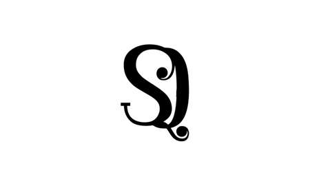 SQ Letter Logo Design Template Vectorのイラスト素材