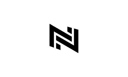 modern awesome letter n logo templateのイラスト素材