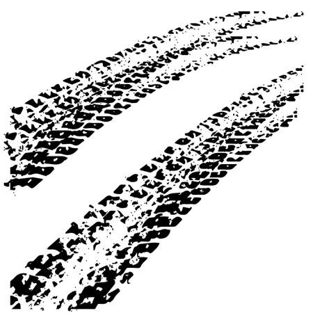 black tire track with background vector illustrationのイラスト素材