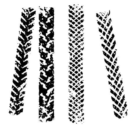 black tire track with background vector illustrationのイラスト素材