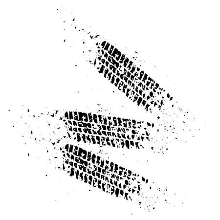 black tire track with background vector illustrationのイラスト素材