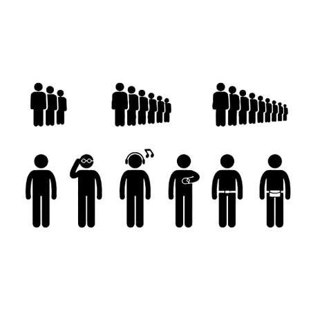 Simple Set of Business People Related Vector Line Icons. Contains such Icons as One-on-One Meeting, Workplace, Business Communicationのイラスト素材