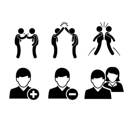 Simple Set of Business People Related Vector Line Icons. Contains such Icons as One-on-One Meeting, Workplace, Business Communicationのイラスト素材