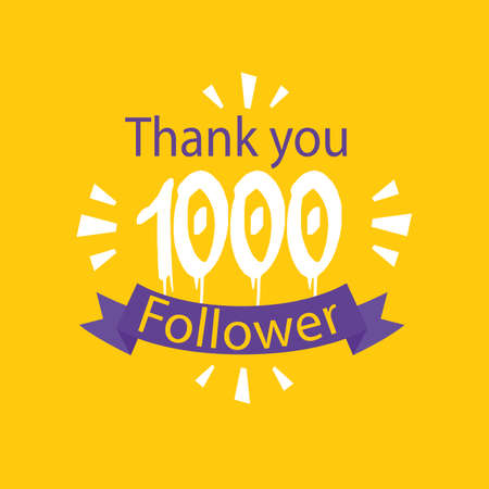 Followers Celebration 10k social sites post template Vector illustratorのイラスト素材