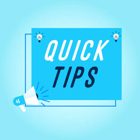 Quick tips Colorful banner Vector illustratorのイラスト素材