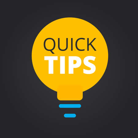 Quick Tips sign over watercolor art brush stroke paint Vectorのイラスト素材