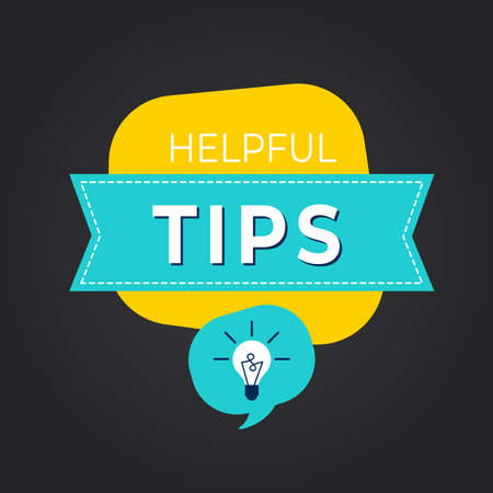 Quick Tips sign over watercolor art brush stroke paint Vectorのイラスト素材