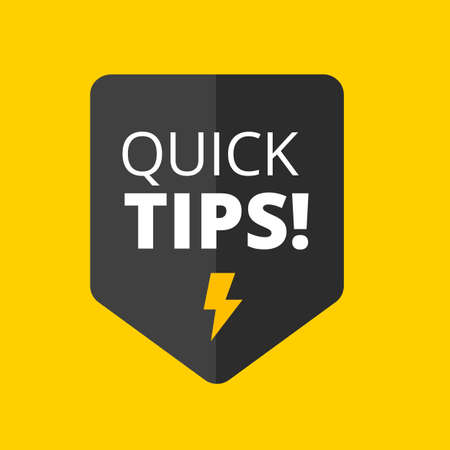 Quick Tips sign over watercolor art brush stroke paint Vectorのイラスト素材