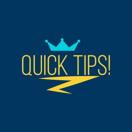 Quick Tips sign over watercolor art brush stroke paint Vectorのイラスト素材