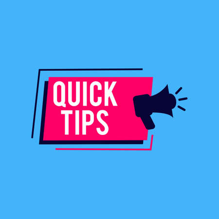 Quick tips Modern helpful tips Vector illustrationのイラスト素材